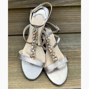 J. Renee Ankle Strap Sandals with Jewels